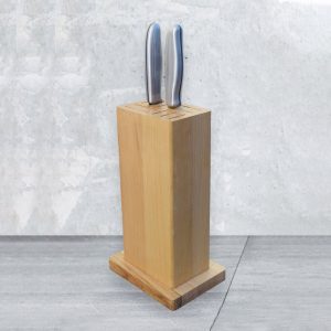wooden knife block